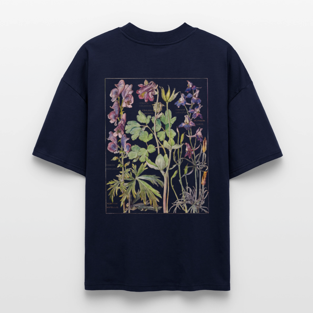 Wildviolett Wildflower Unisex Shirt - Navy