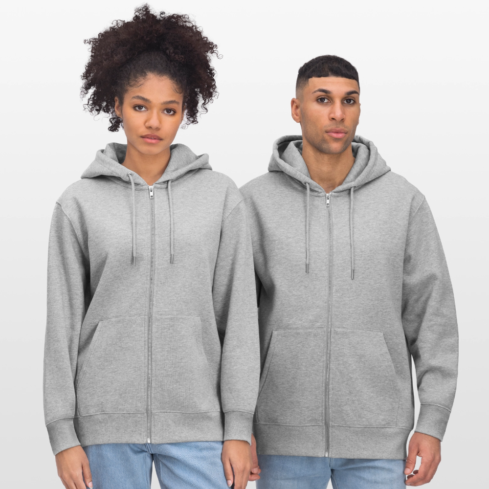 Stanley/Stella Unisex Bio-Kapuzenjacke CULTIVATOR - Grau meliert