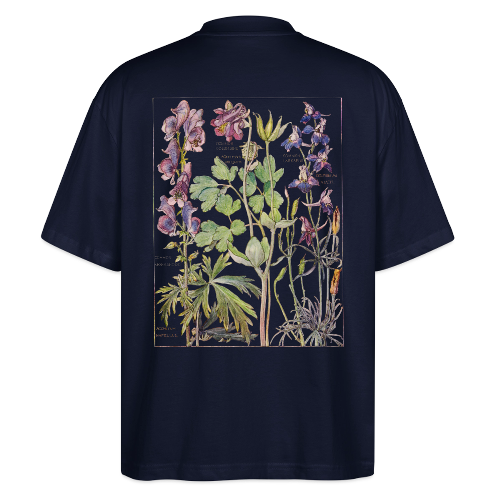 Wildviolett Wildflower Unisex Shirt - Navy
